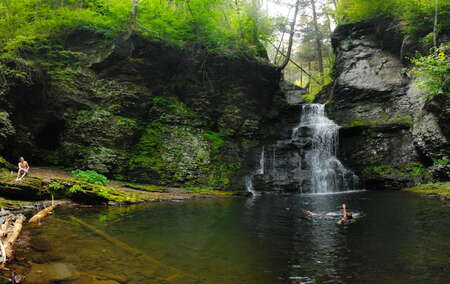 Adams Creek and Adams Falls