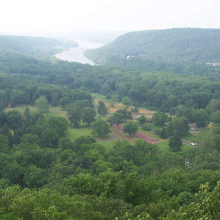 Going up Bowman's Hill Tower (2007) - 07/28/2021